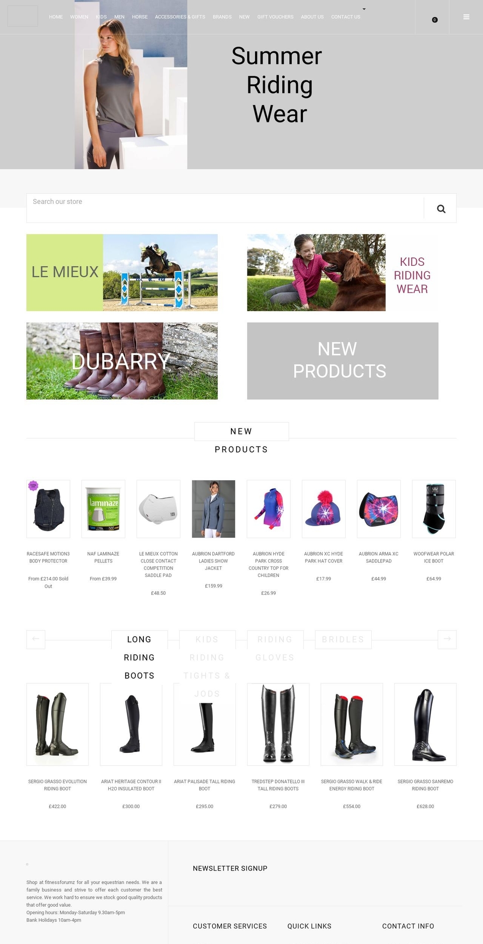 Puro Shopify theme site example fitnessforumz.com