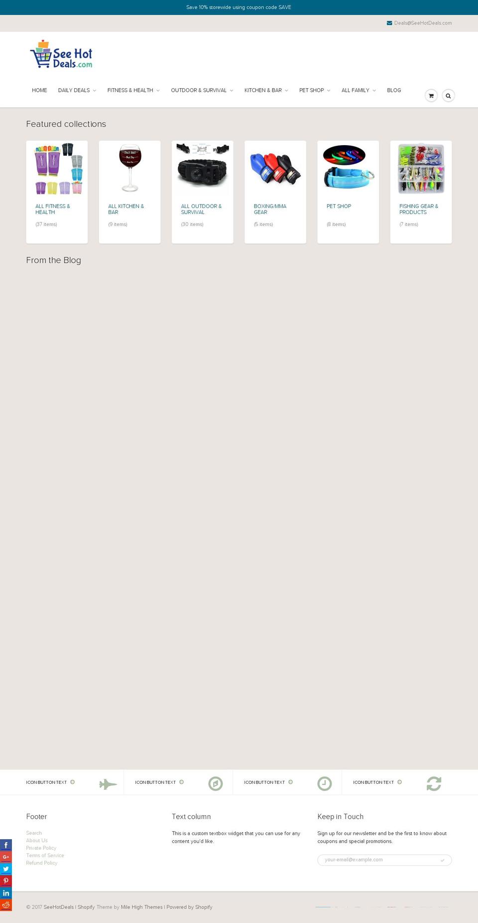fitnesshealthdepot.com shopify website screenshot