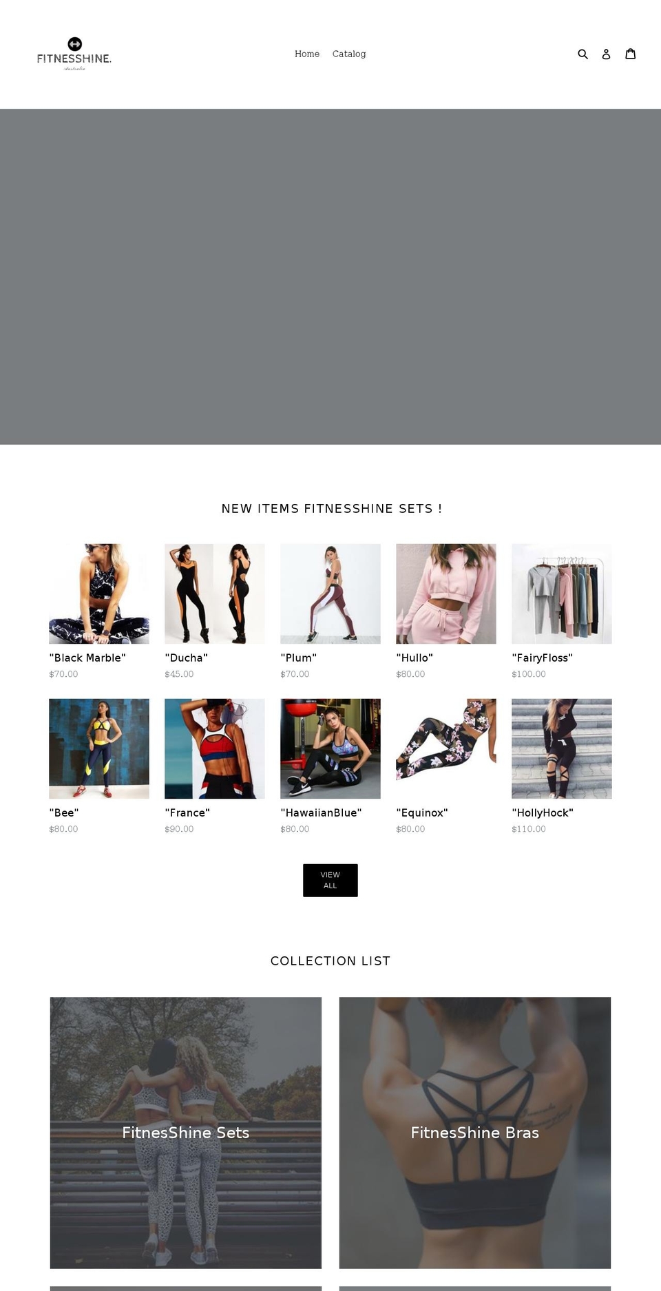 fitnesshine.com — Shopify storefront screenshot