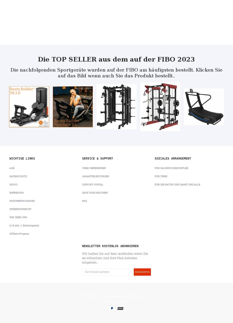 fitnessimpulse.eu shopify website screenshot