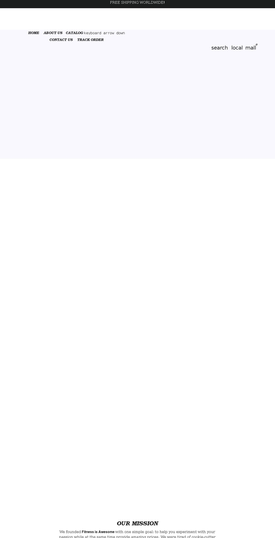 fitnessisawesome.com shopify website screenshot