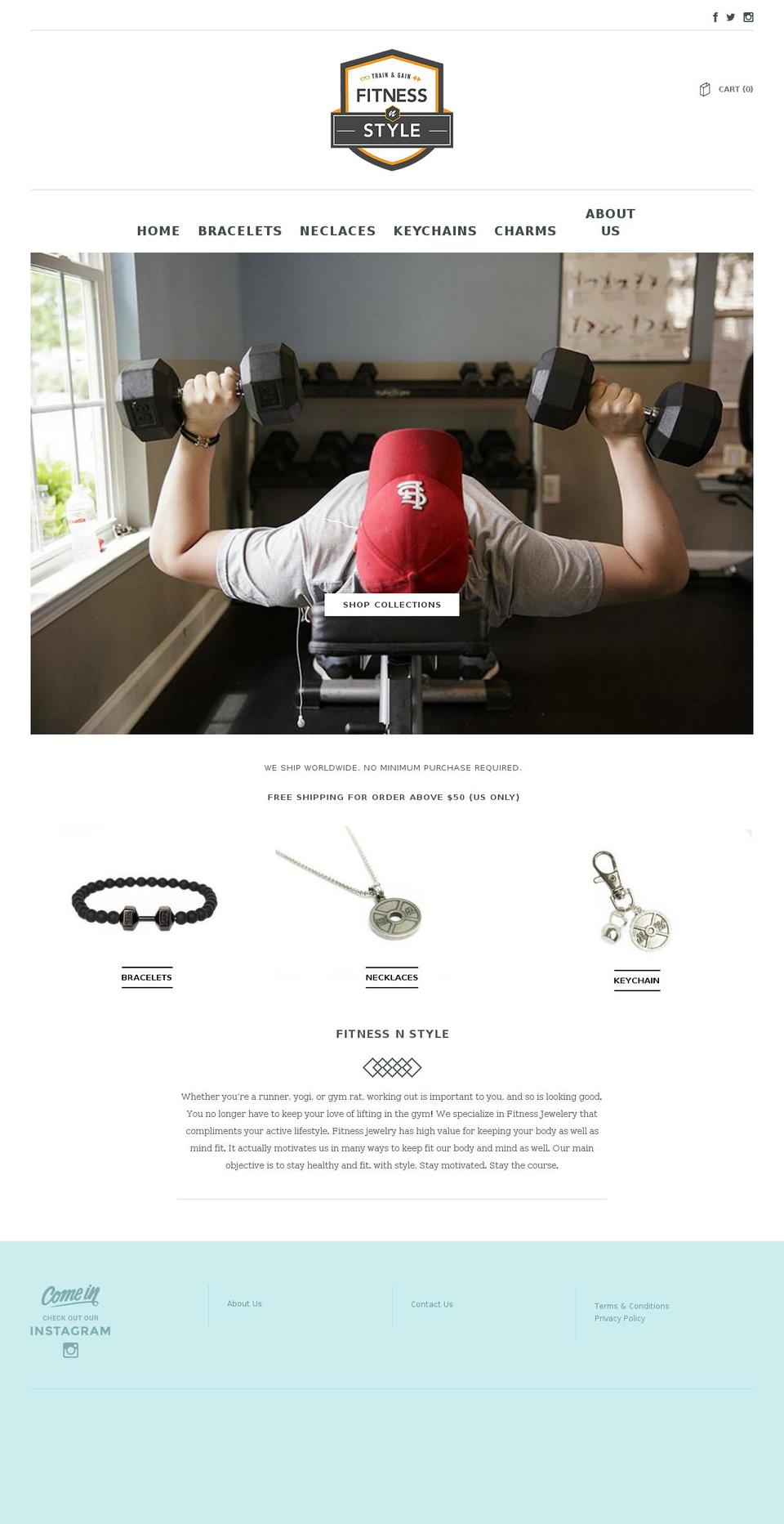 fitnessnstyle.com — Shopify storefront screenshot