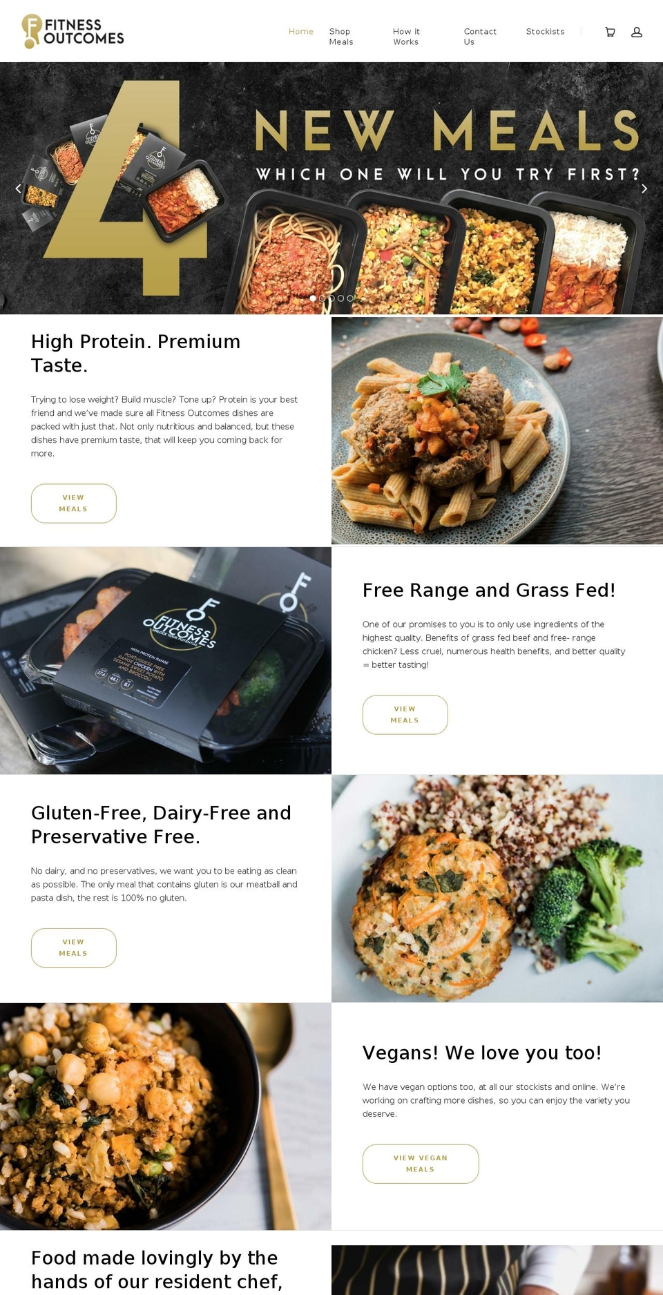 Fitness Outcomes V1 May 2017 Shopify theme site example fitnessoutcomes.com