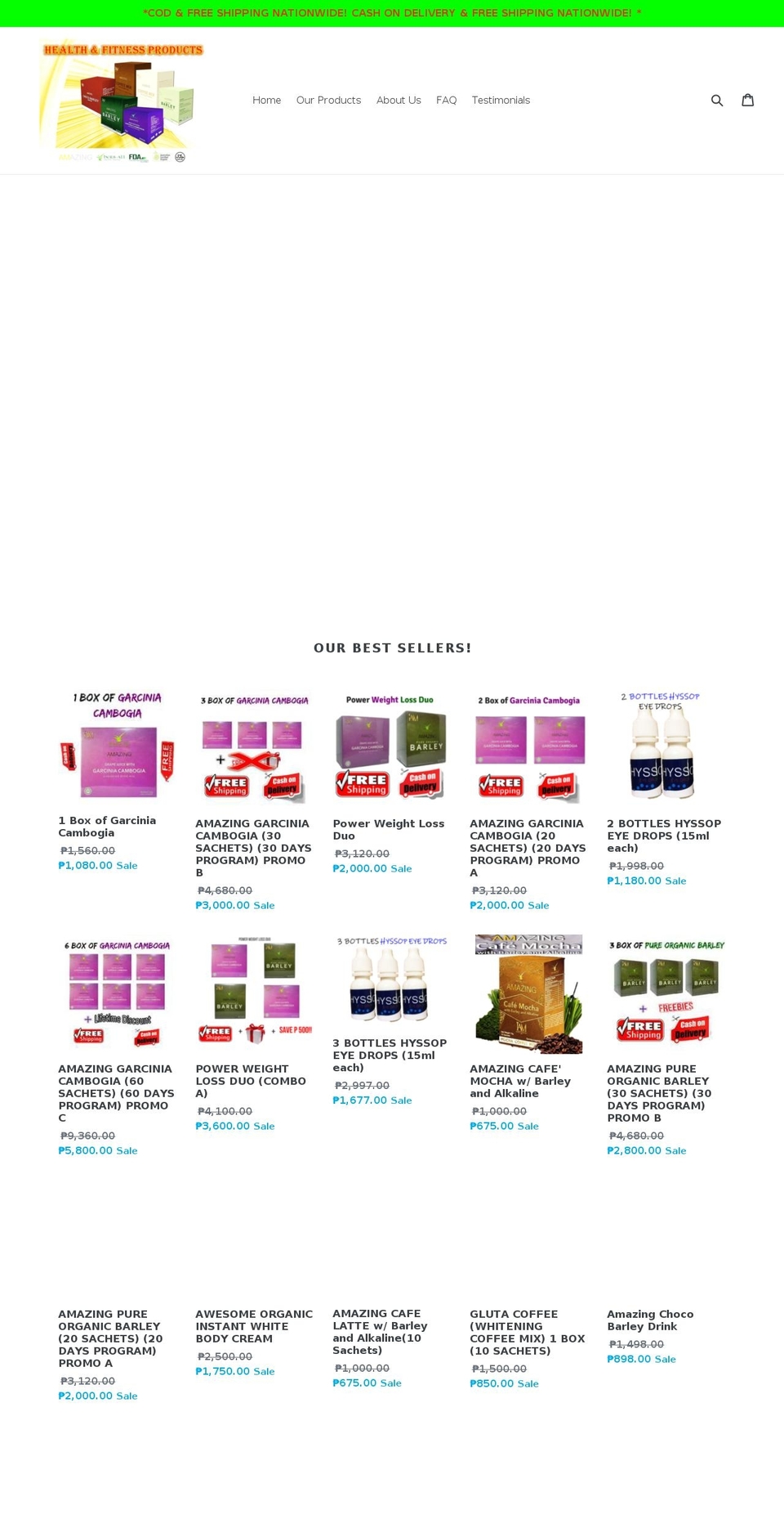 fitnesspinas.com — Shopify storefront screenshot