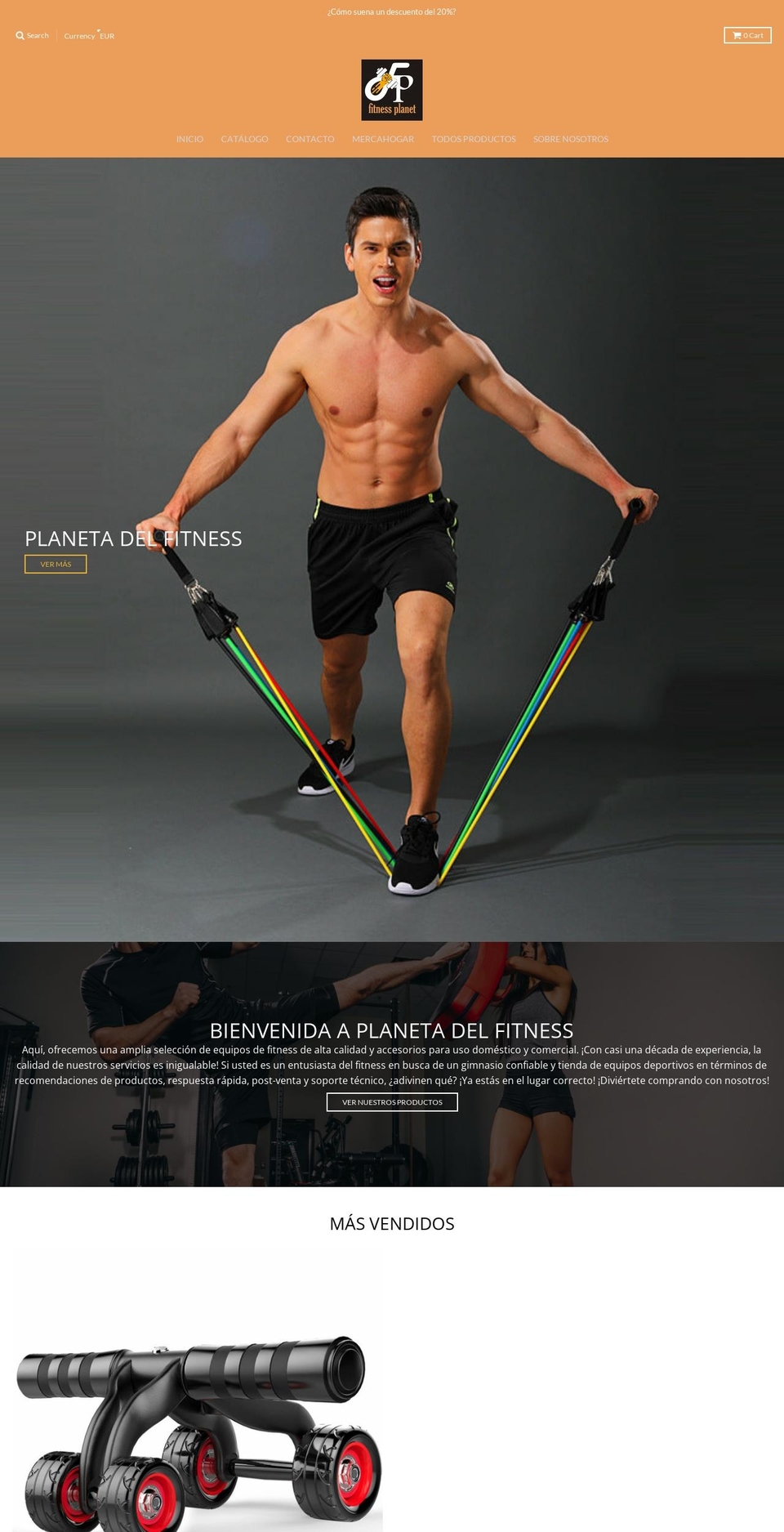 fitnessplanet.es shopify website screenshot