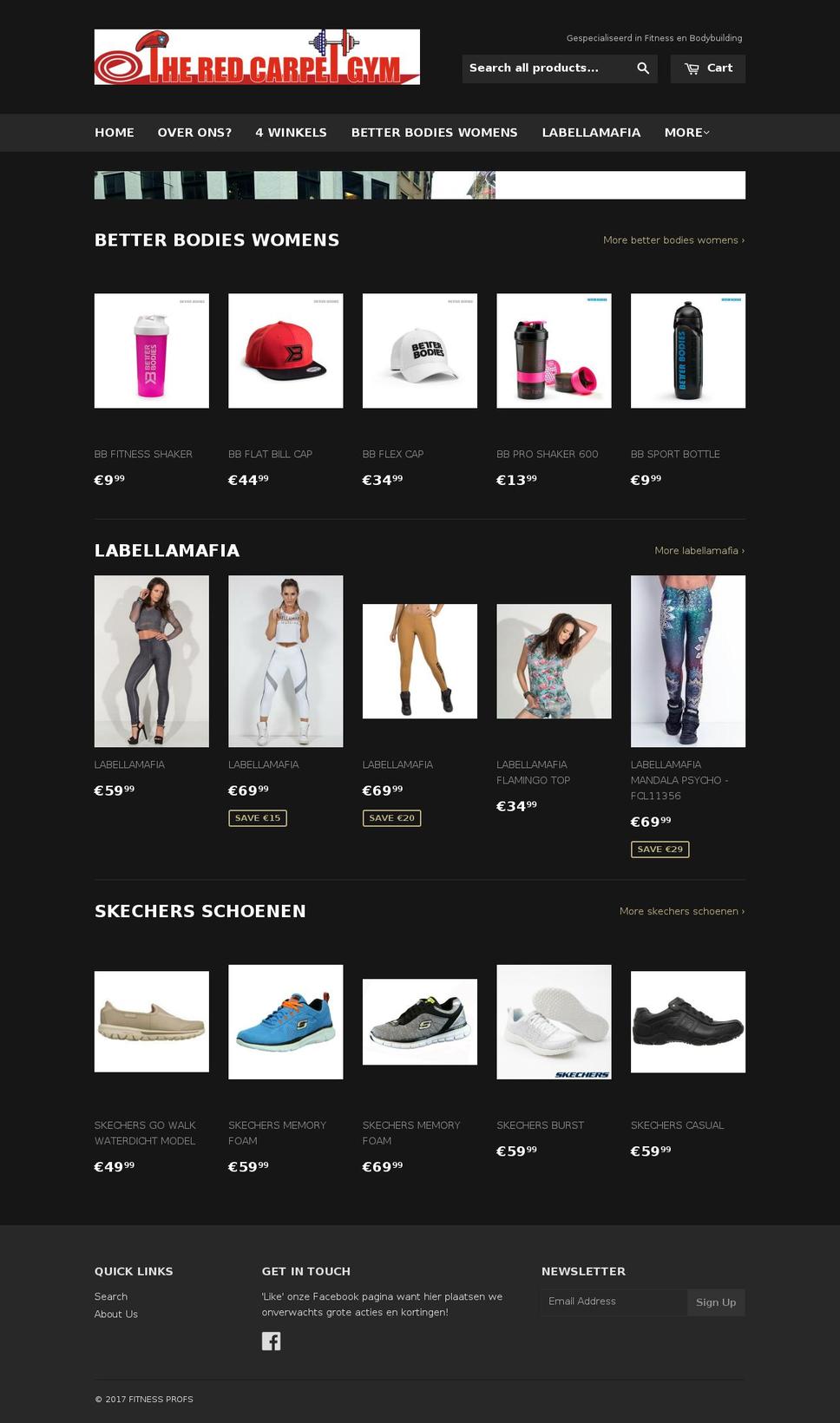 fitnessprofs.com shopify website screenshot