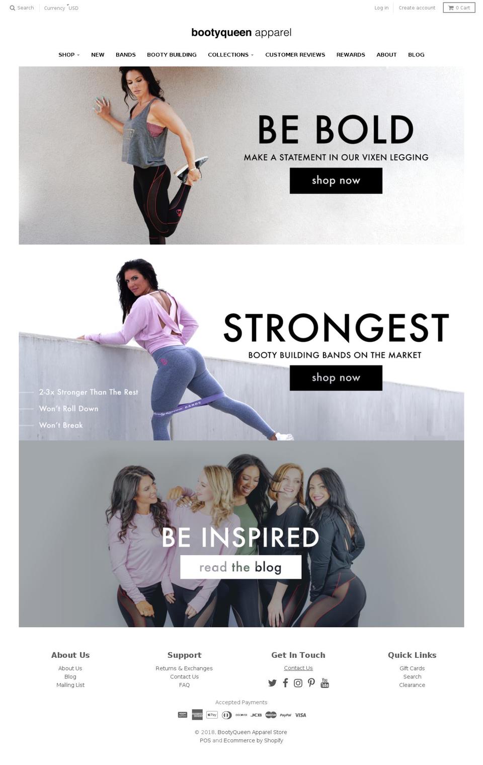 fitnessroyaltyapparel.com — Shopify storefront screenshot