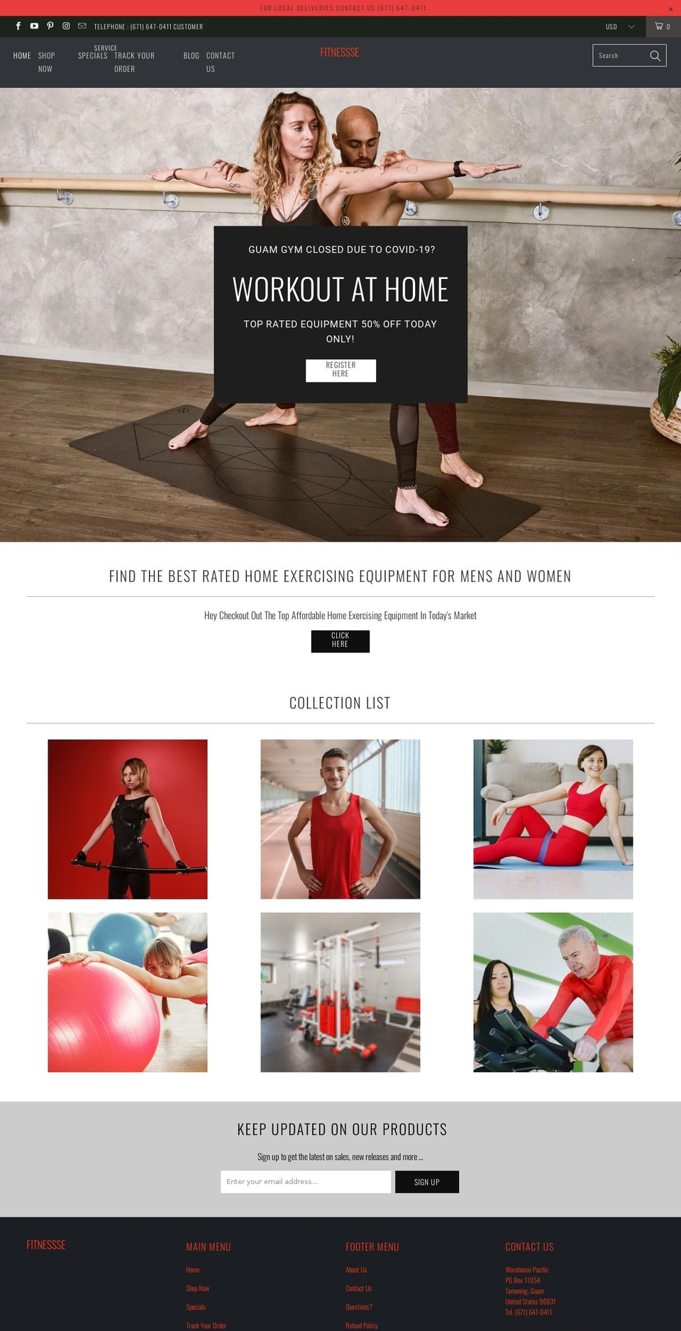 fitnessse.com shopify website screenshot