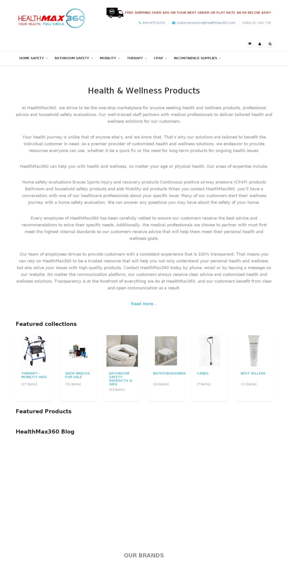 fitnessshop360.com — Shopify storefront screenshot