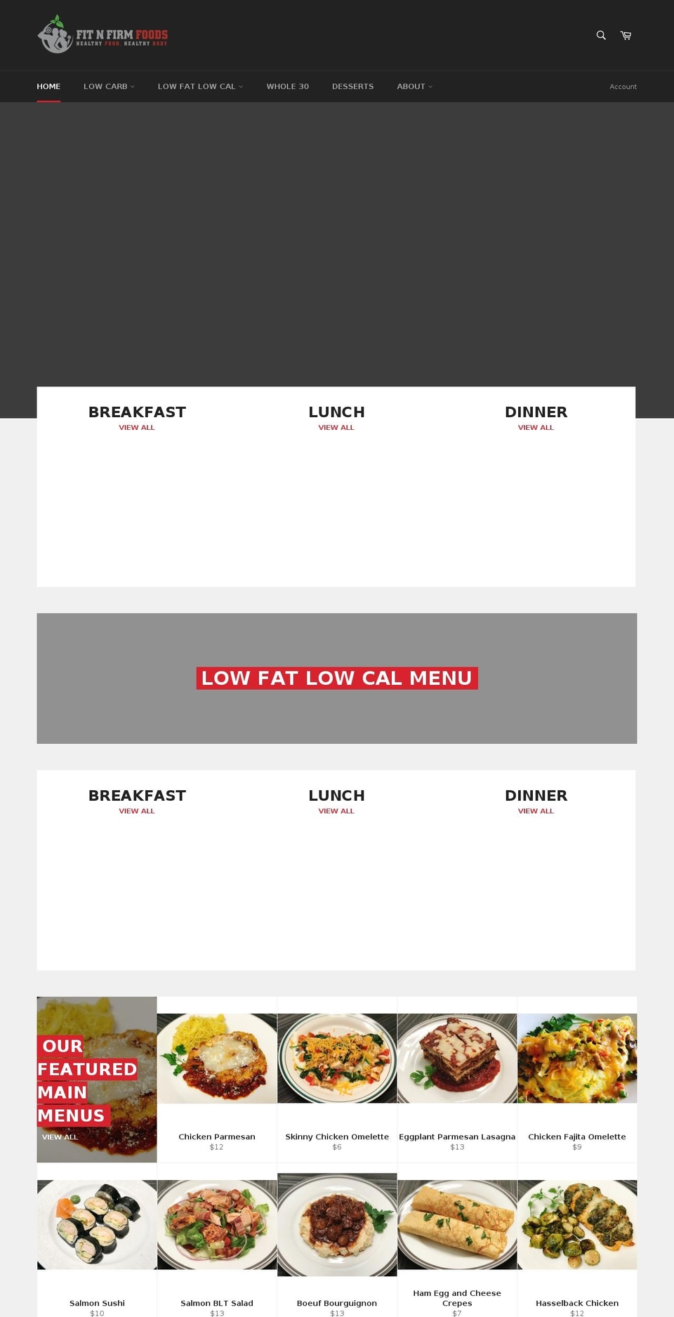 fitnfirmfoods.com shopify website screenshot