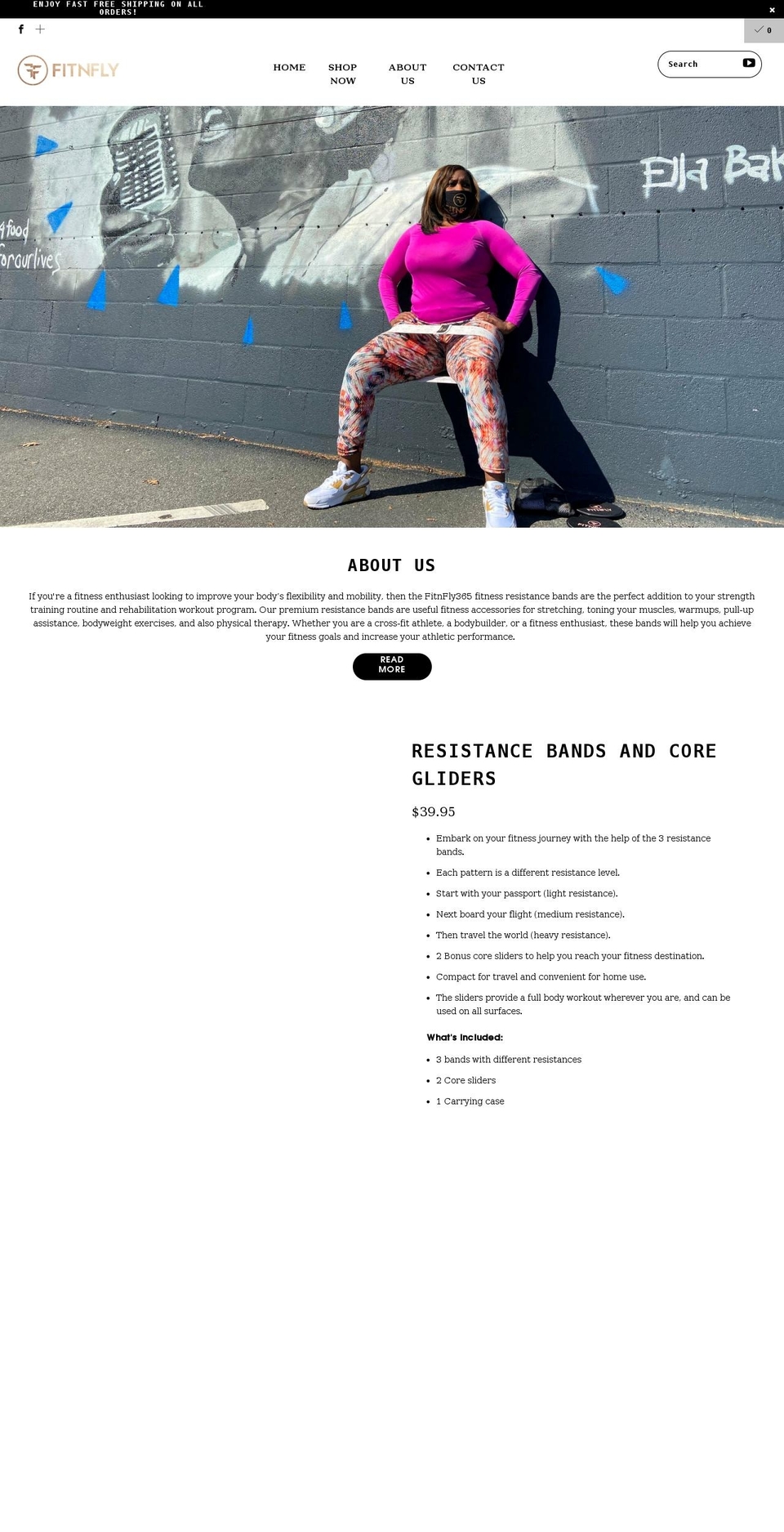 fitnfly365.com shopify website screenshot