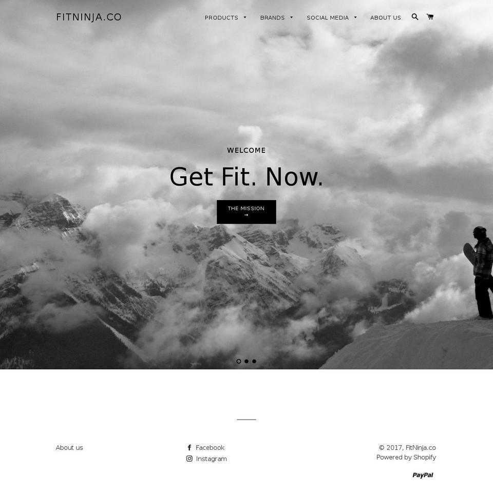 fitninja.co shopify website screenshot