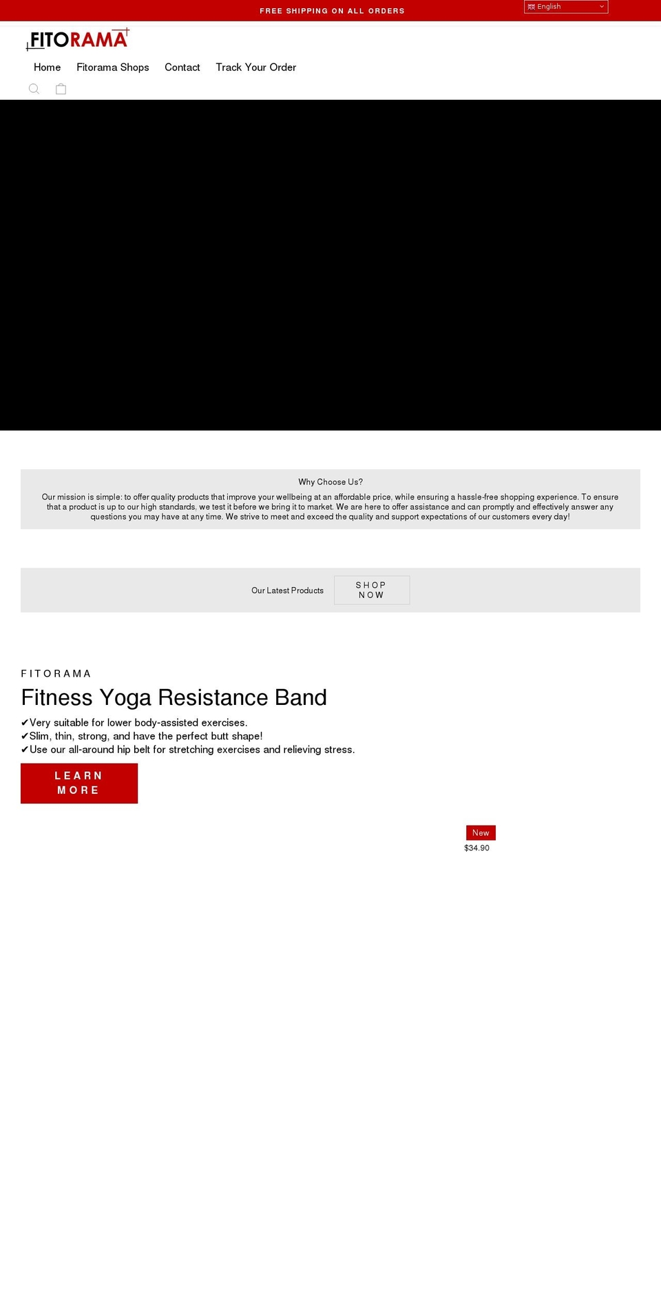 fitorama.net shopify website screenshot