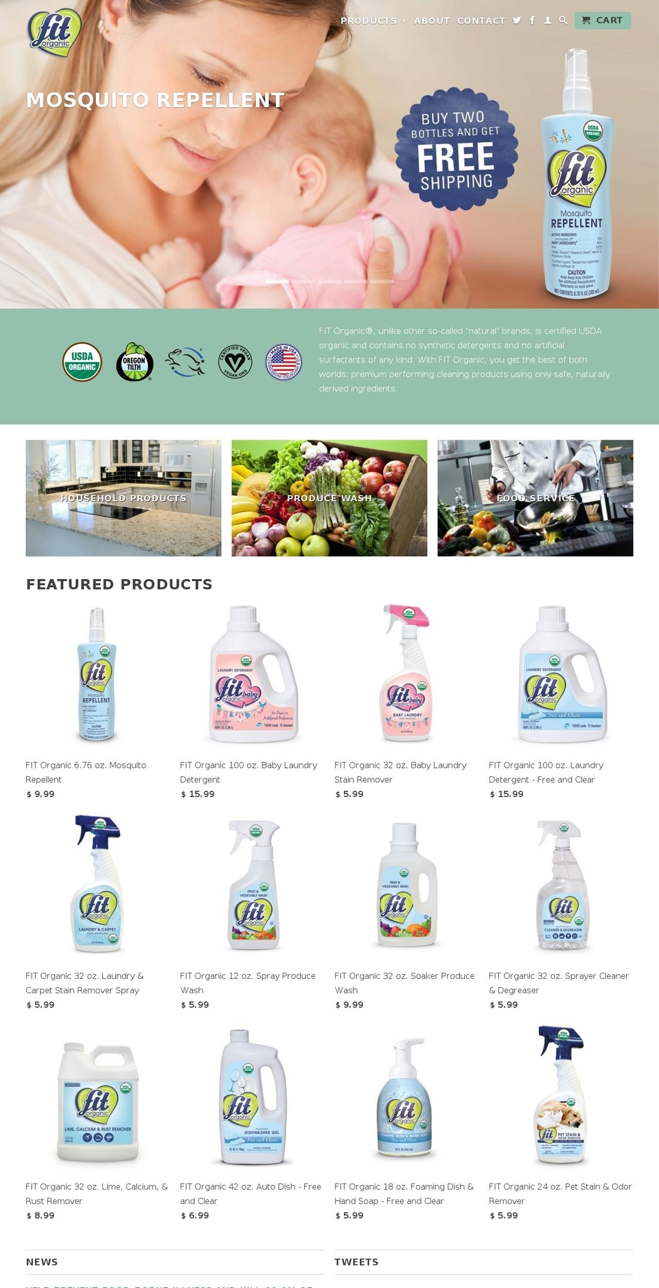 fitorganic.us shopify website screenshot