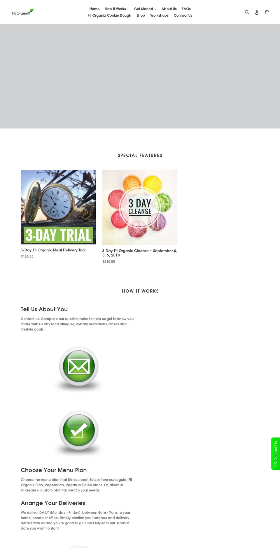 fitorganix.ca shopify website screenshot