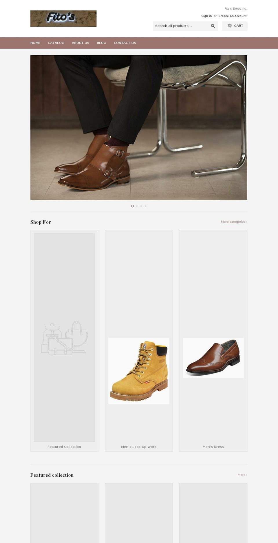 fitosshoes.com shopify website screenshot