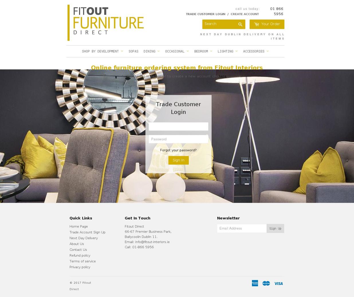 fitoutsolutions.ie shopify website screenshot