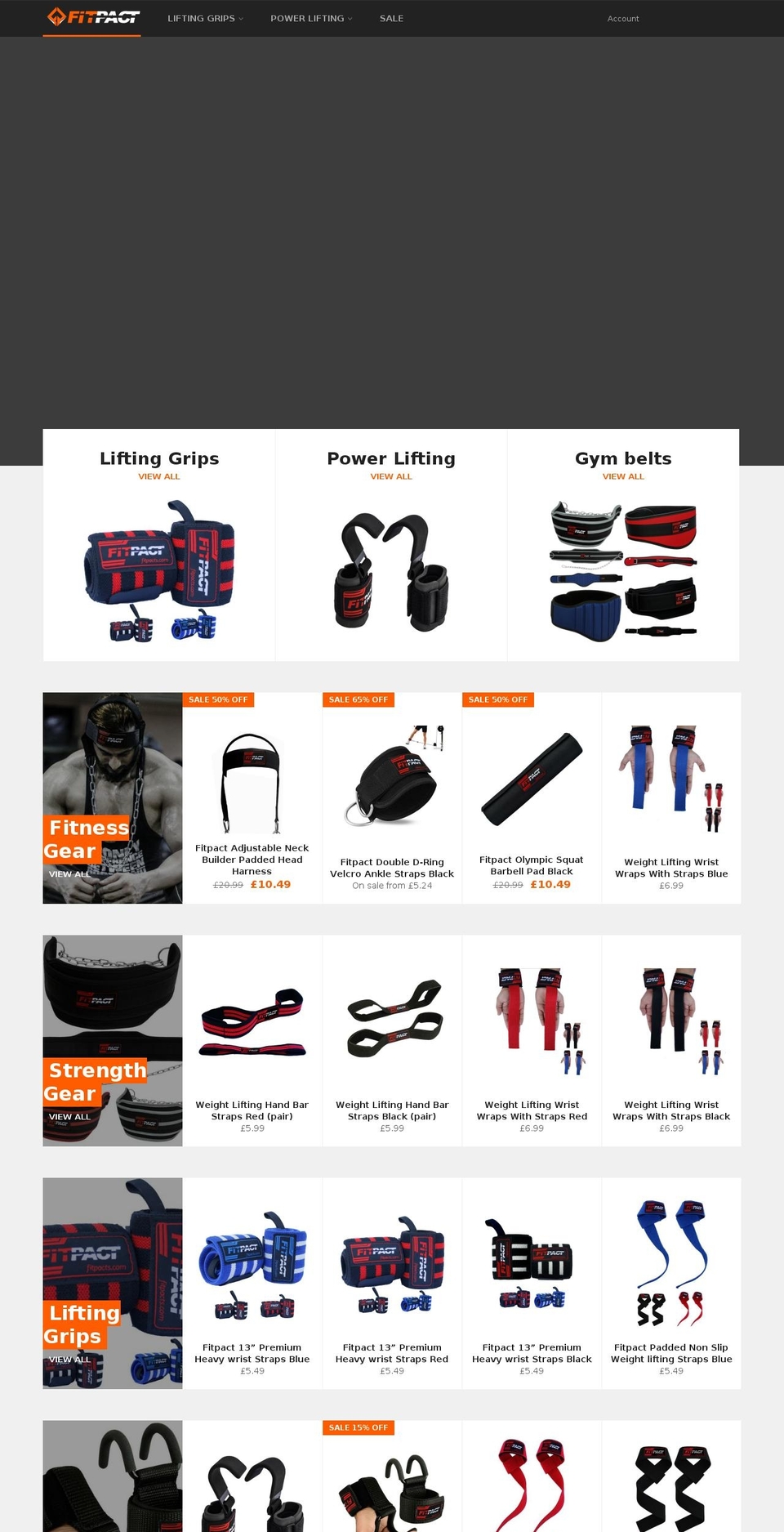 fitpacts.com — Shopify storefront screenshot