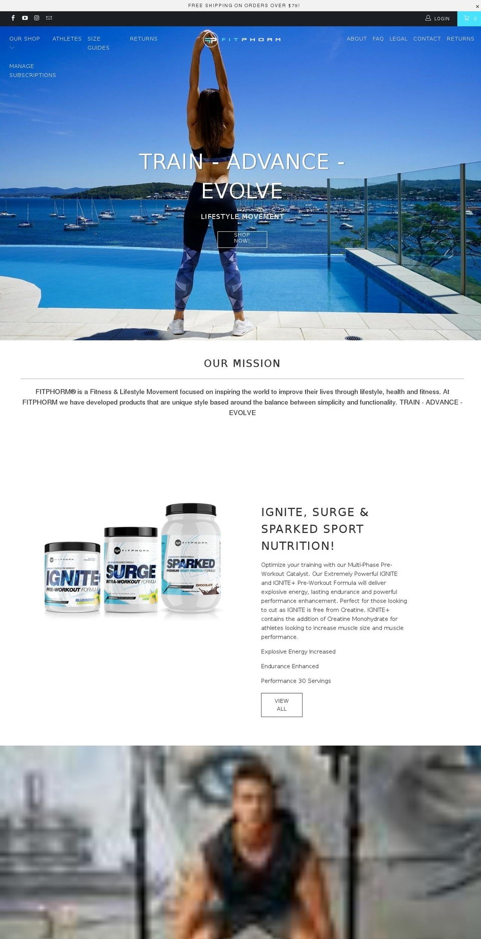 fitphorm.com — Shopify storefront screenshot