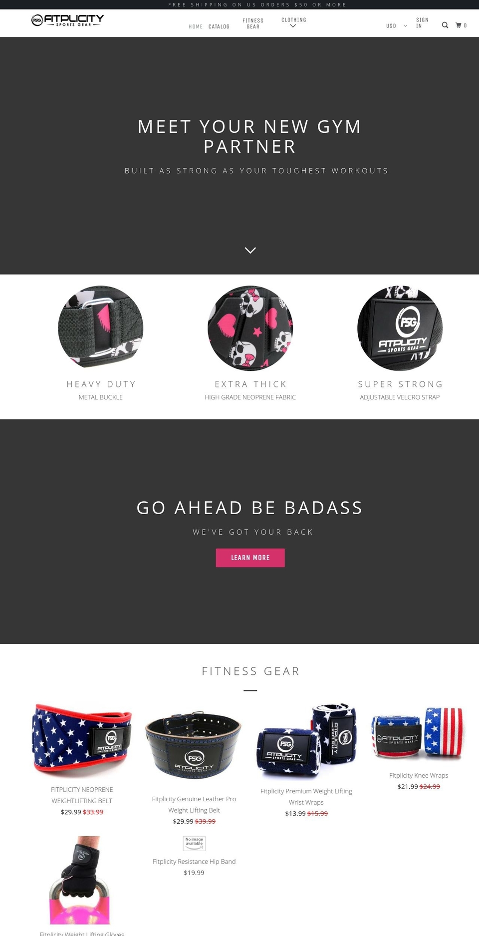 fitplicitygear.com — Shopify storefront screenshot