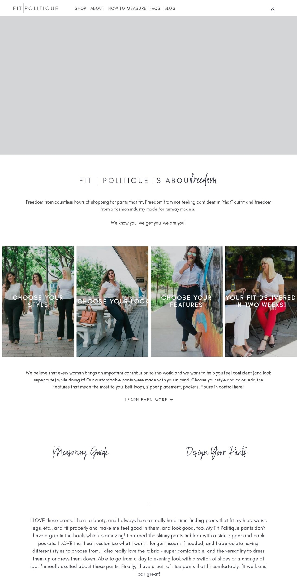 fitpolitique.com — Shopify storefront screenshot