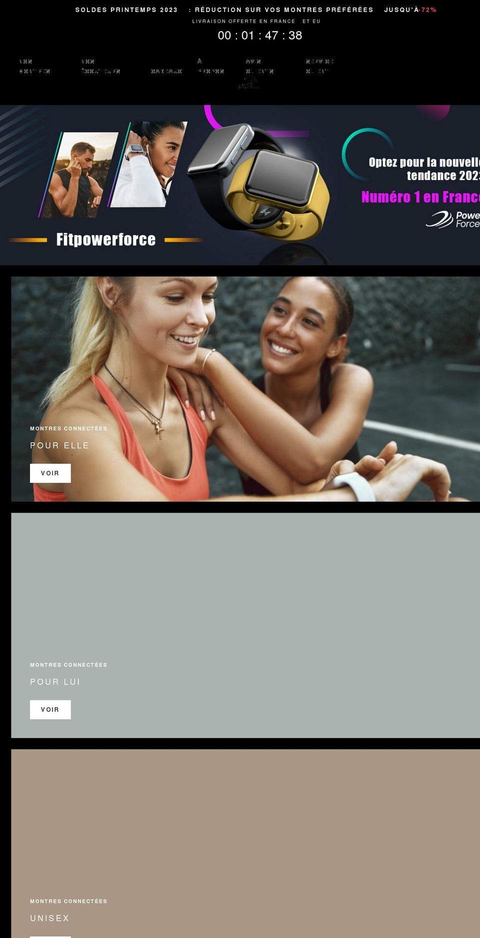 fitpowerforce.com shopify website screenshot