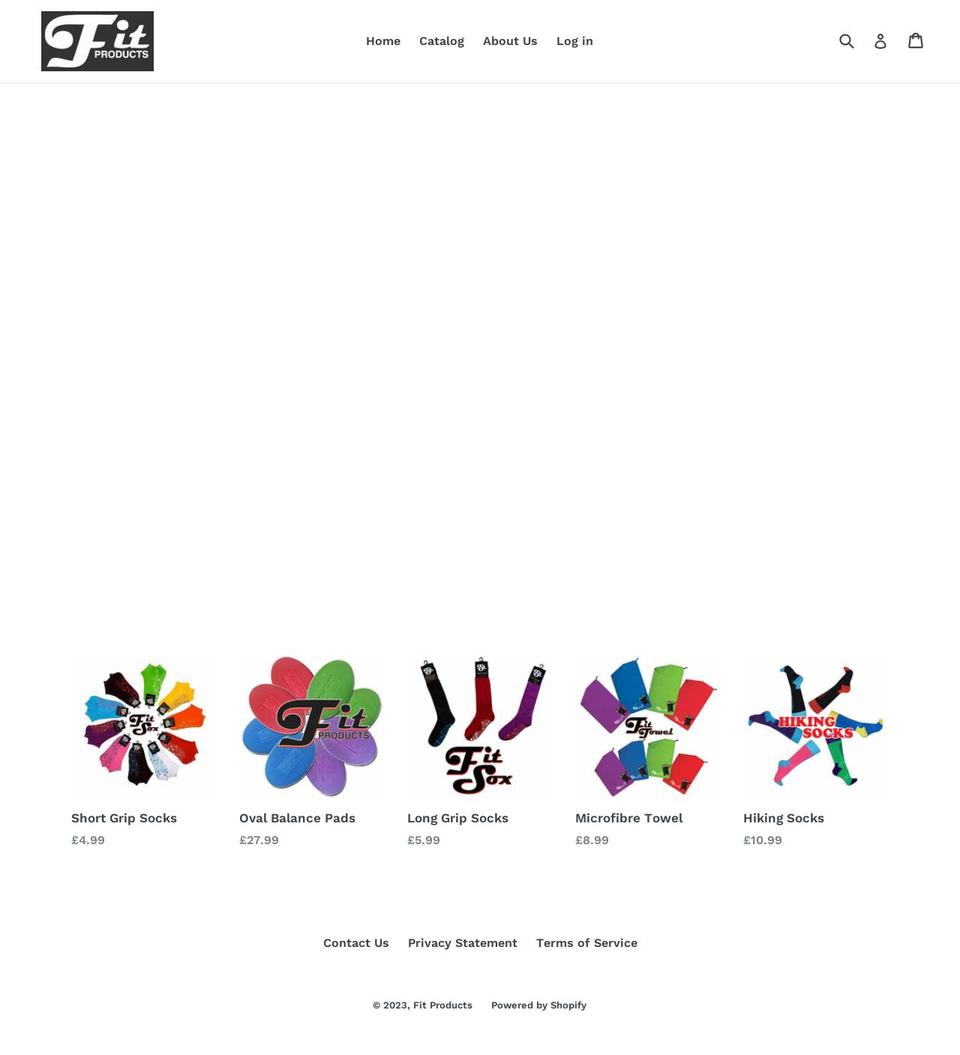 fitproducts.co.uk shopify website screenshot