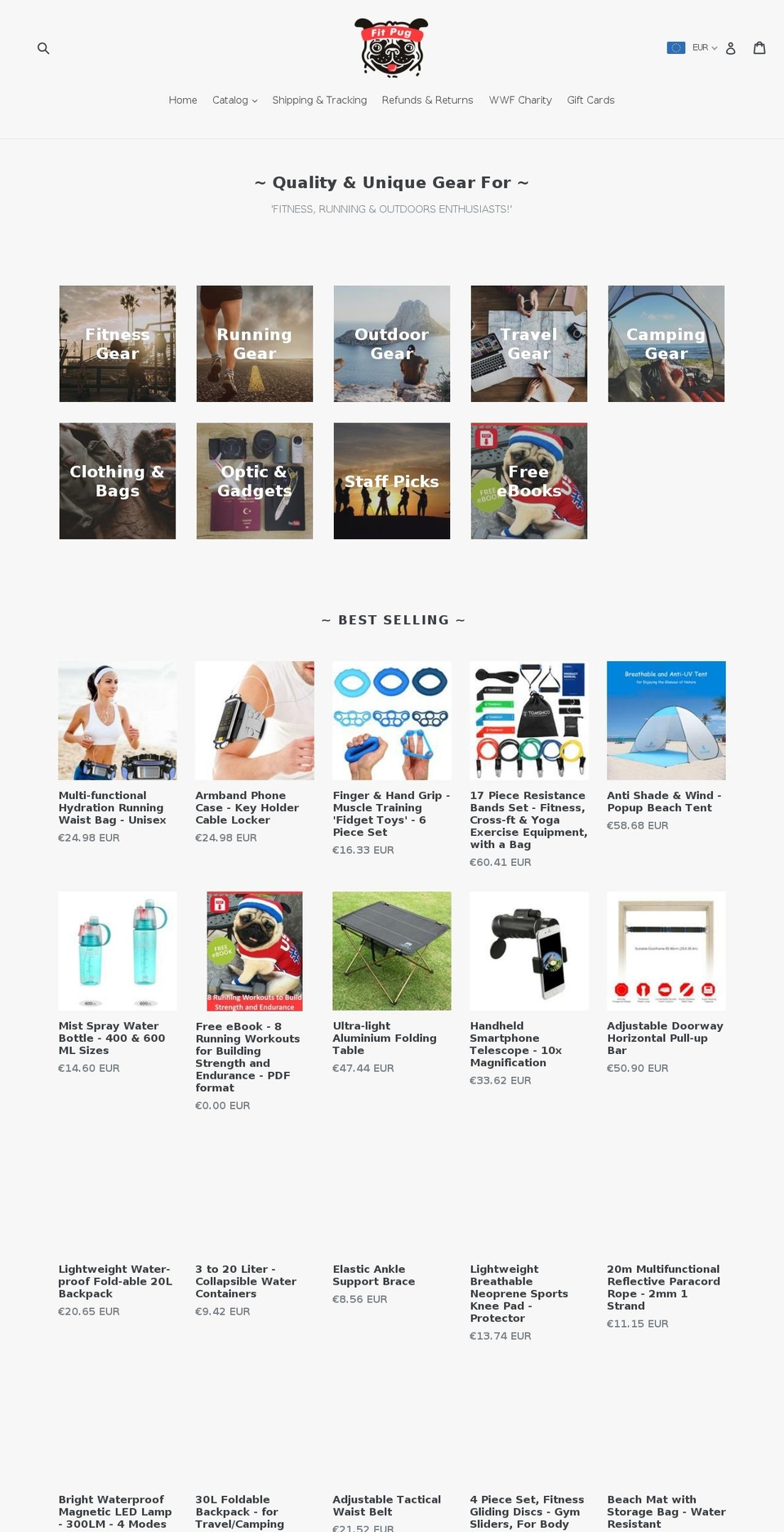fitpug.com — Shopify storefront screenshot