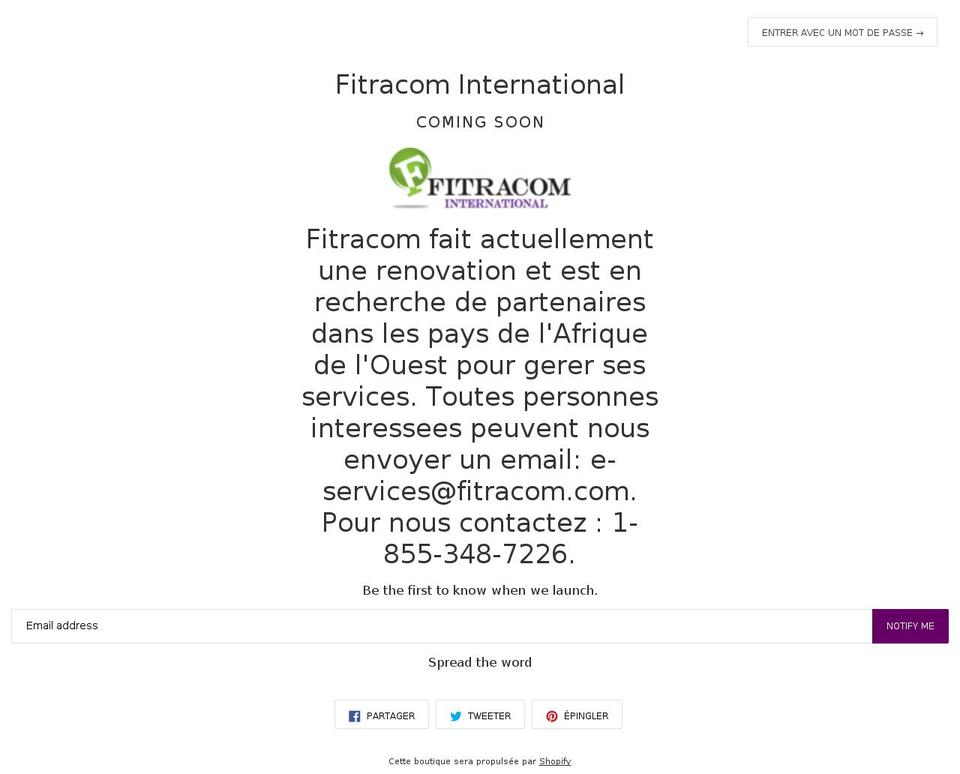 fitracom.org shopify website screenshot