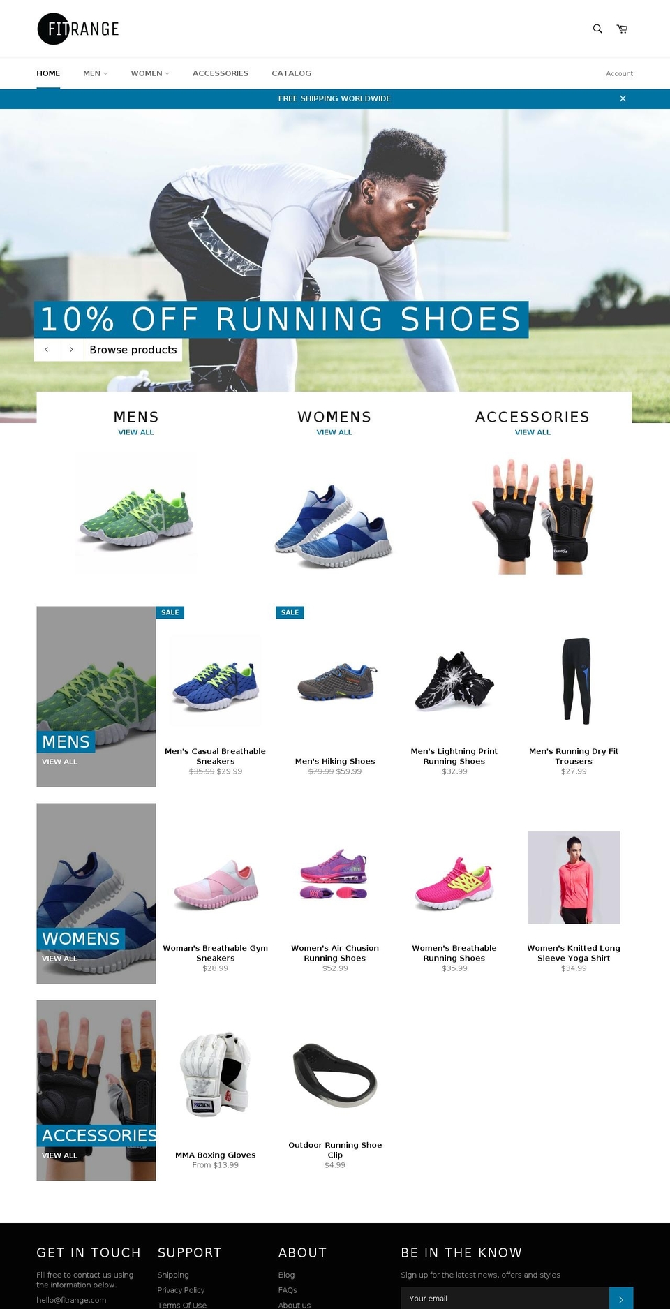 fitrange.com shopify website screenshot