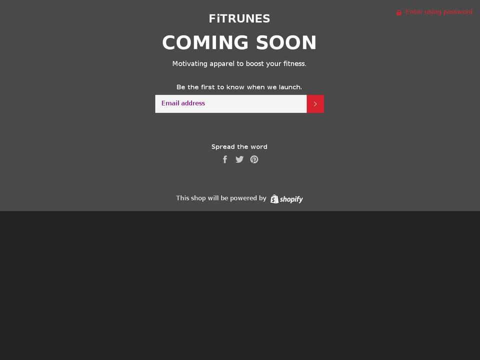 fitrunes.com — Shopify storefront screenshot