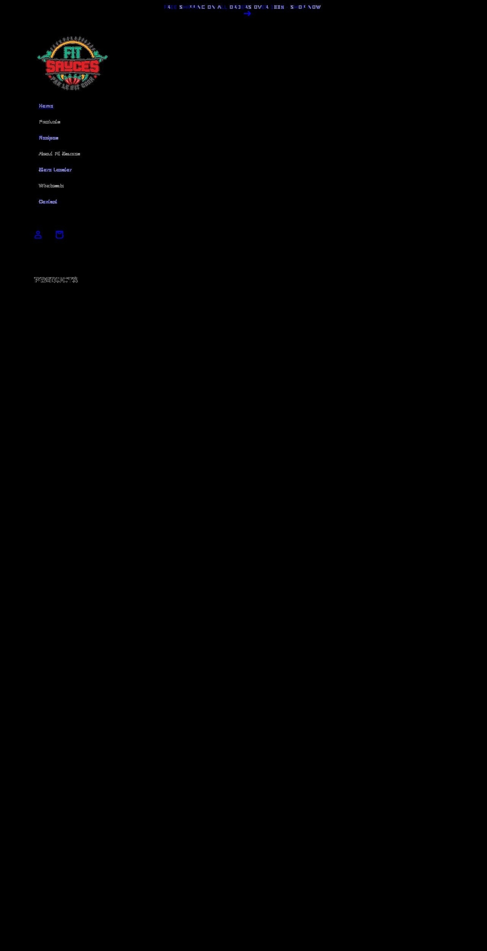 fitsauces.com shopify website screenshot