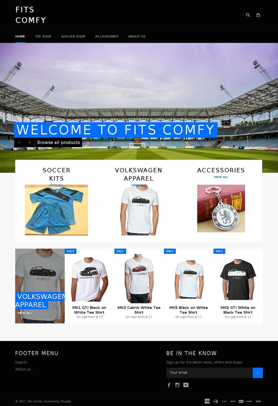 fitscomfy.com shopify website screenshot