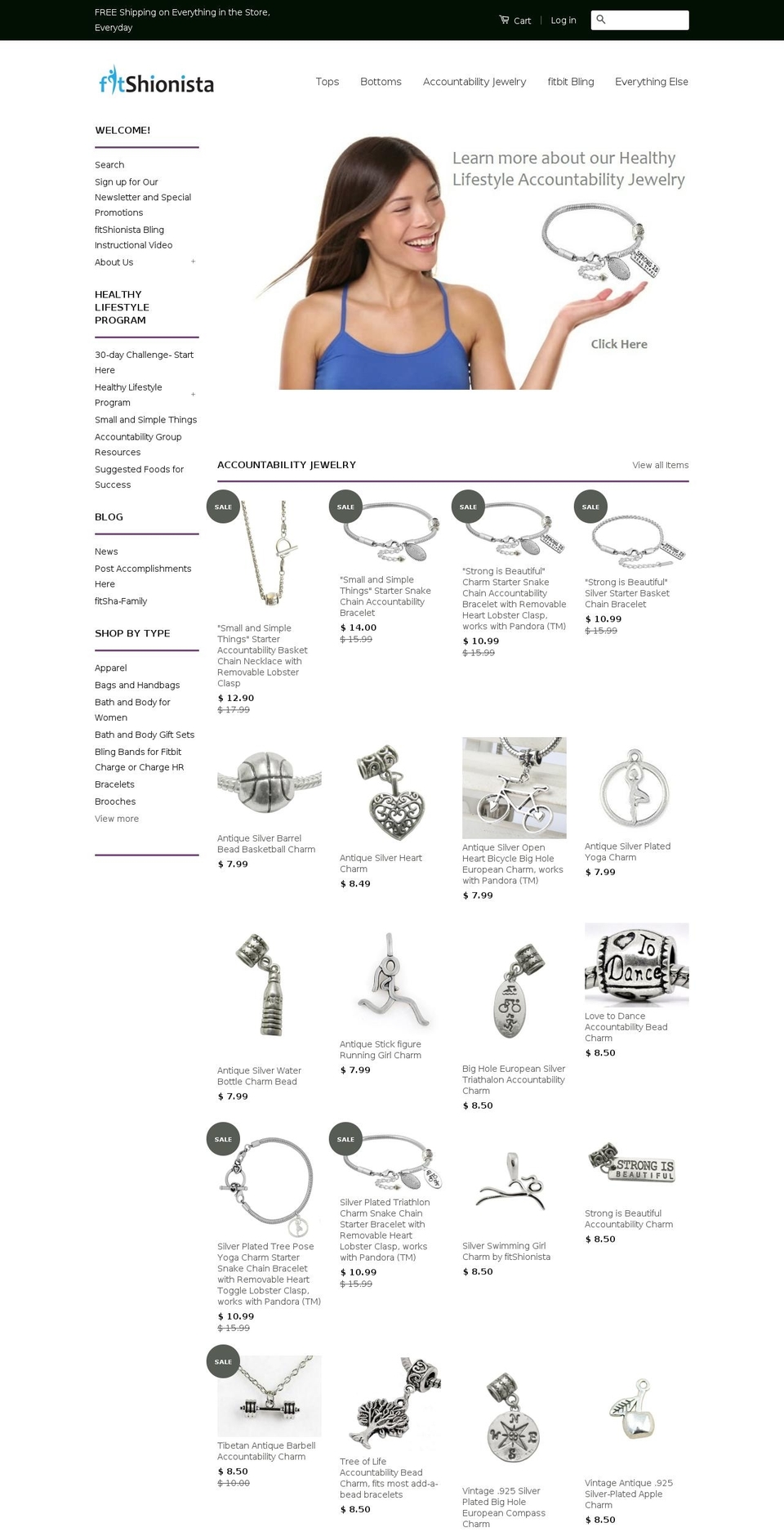 fitshionista.com shopify website screenshot