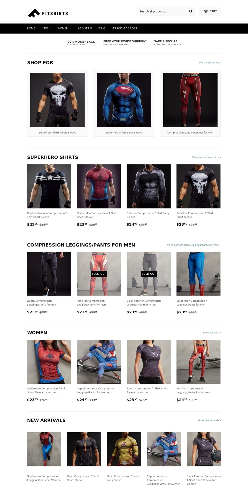 fitshirts.co shopify website screenshot