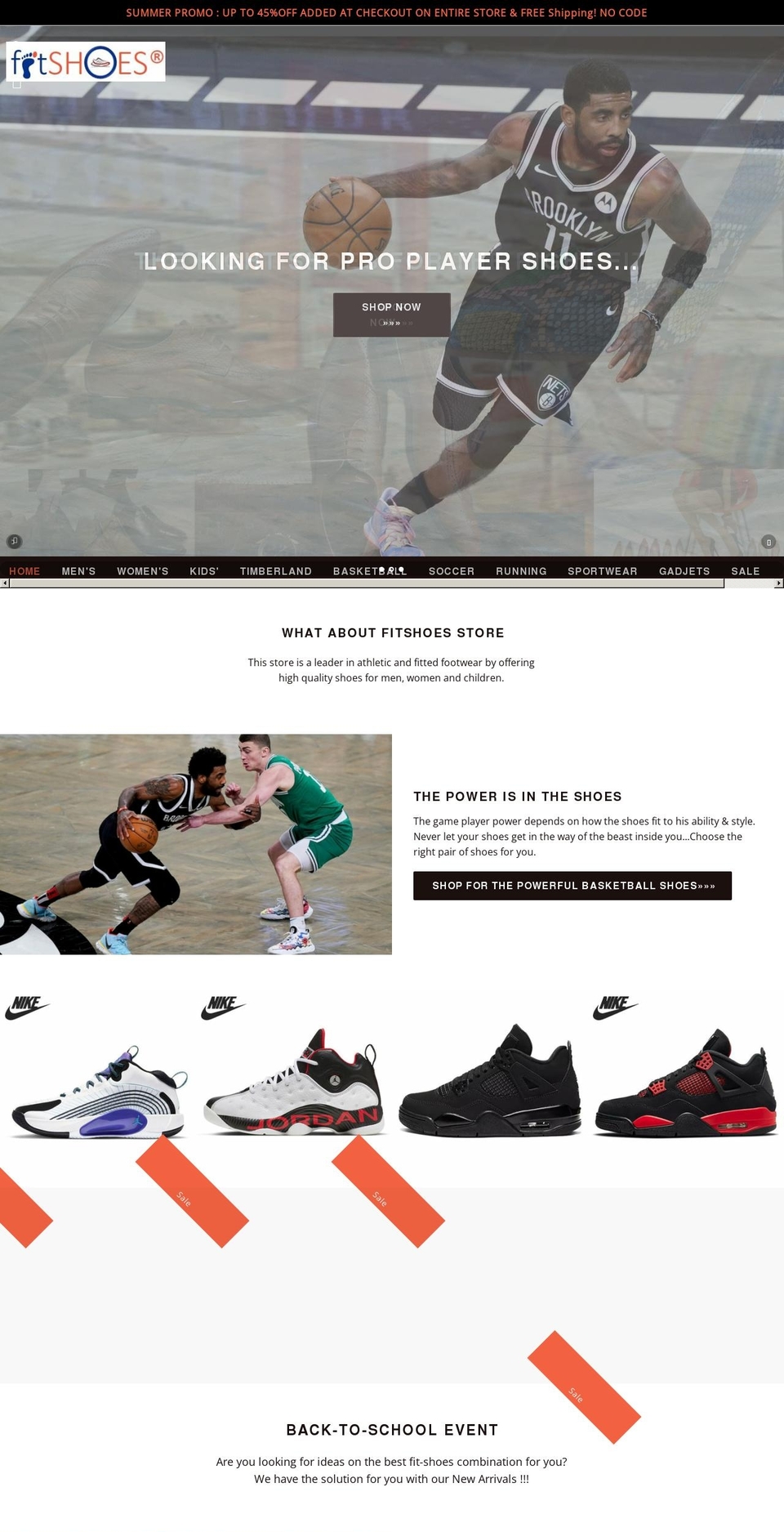 fitshoes.store shopify website screenshot