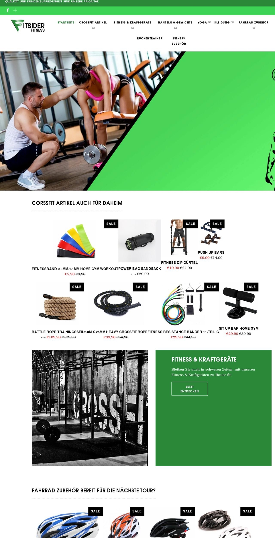 fitsider.de shopify website screenshot