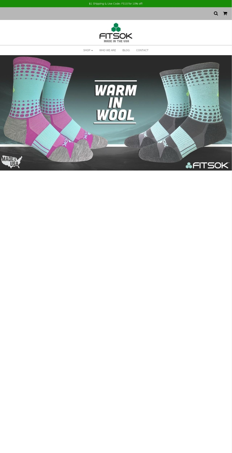 fitsock.com shopify website screenshot