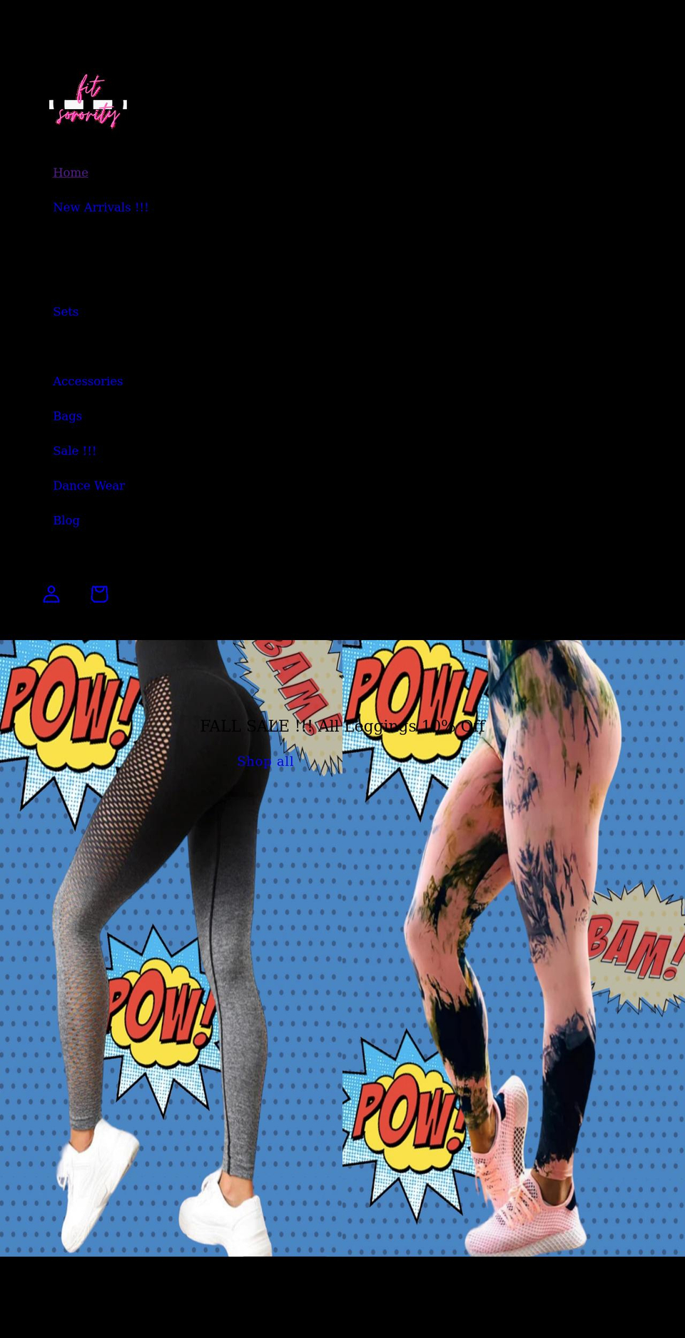 fitsorority.com shopify website screenshot