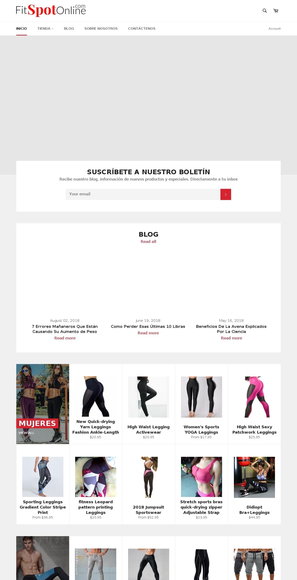 fitspotonline.com — Shopify storefront screenshot
