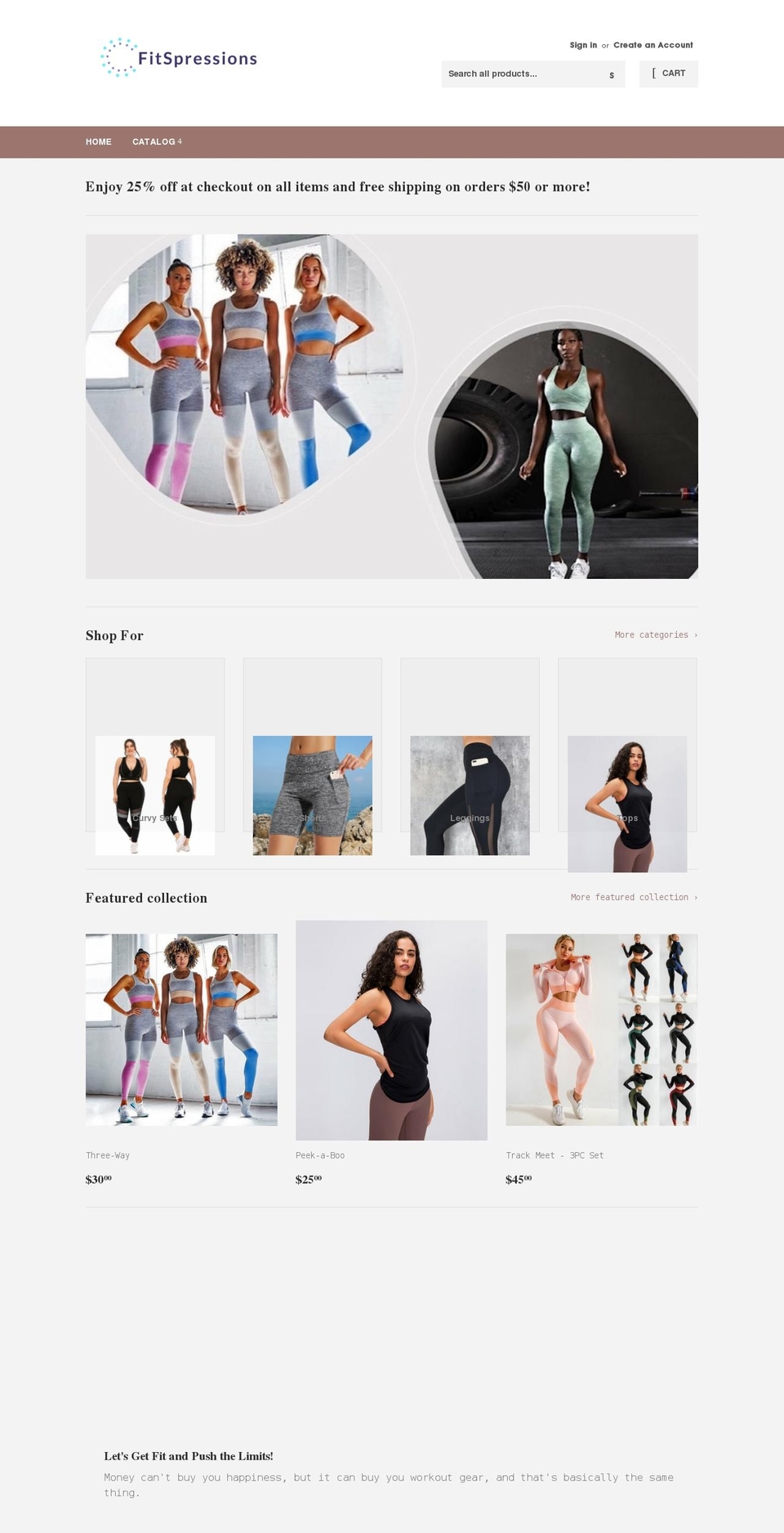 fitspressions.com shopify website screenshot