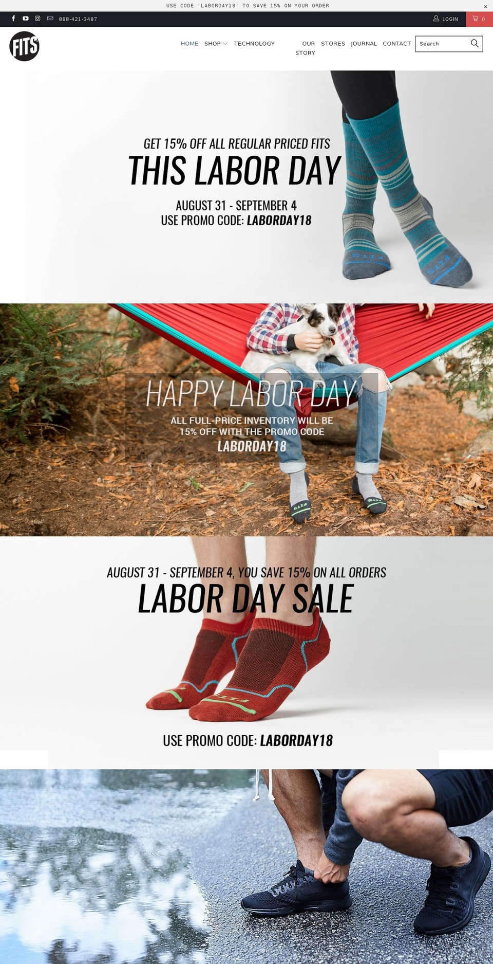 FITS-NOV-2017 Shopify theme site example fitssocks.com