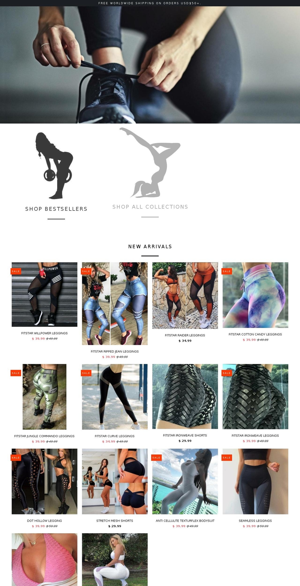 fitstarapparel.com shopify website screenshot