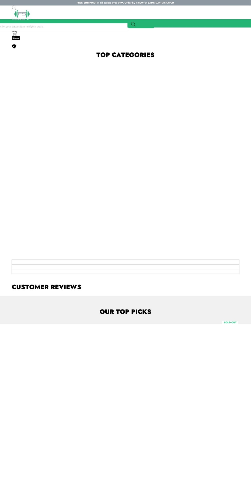fitsupplies.co.uk shopify website screenshot