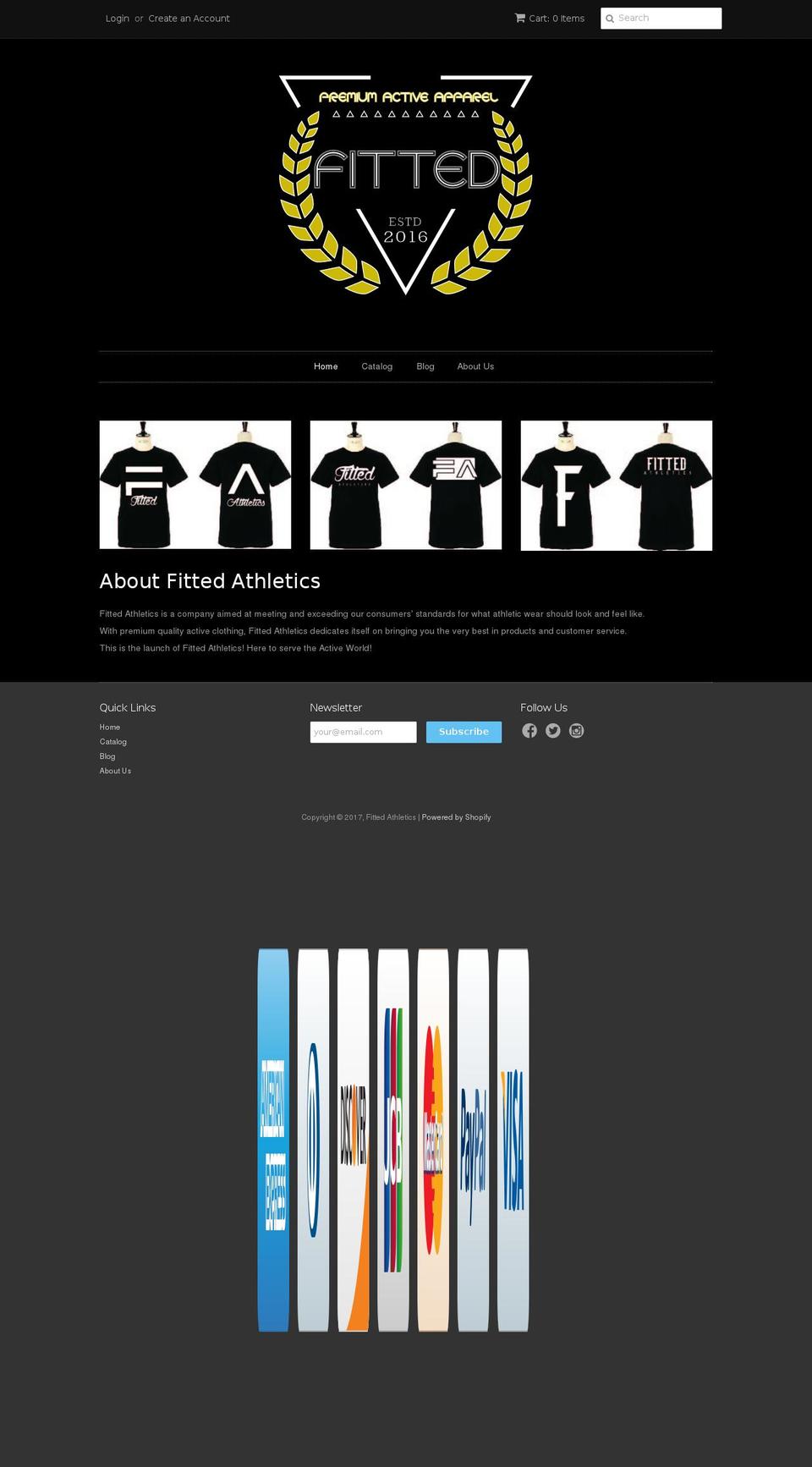 fittedathletics.com shopify website screenshot