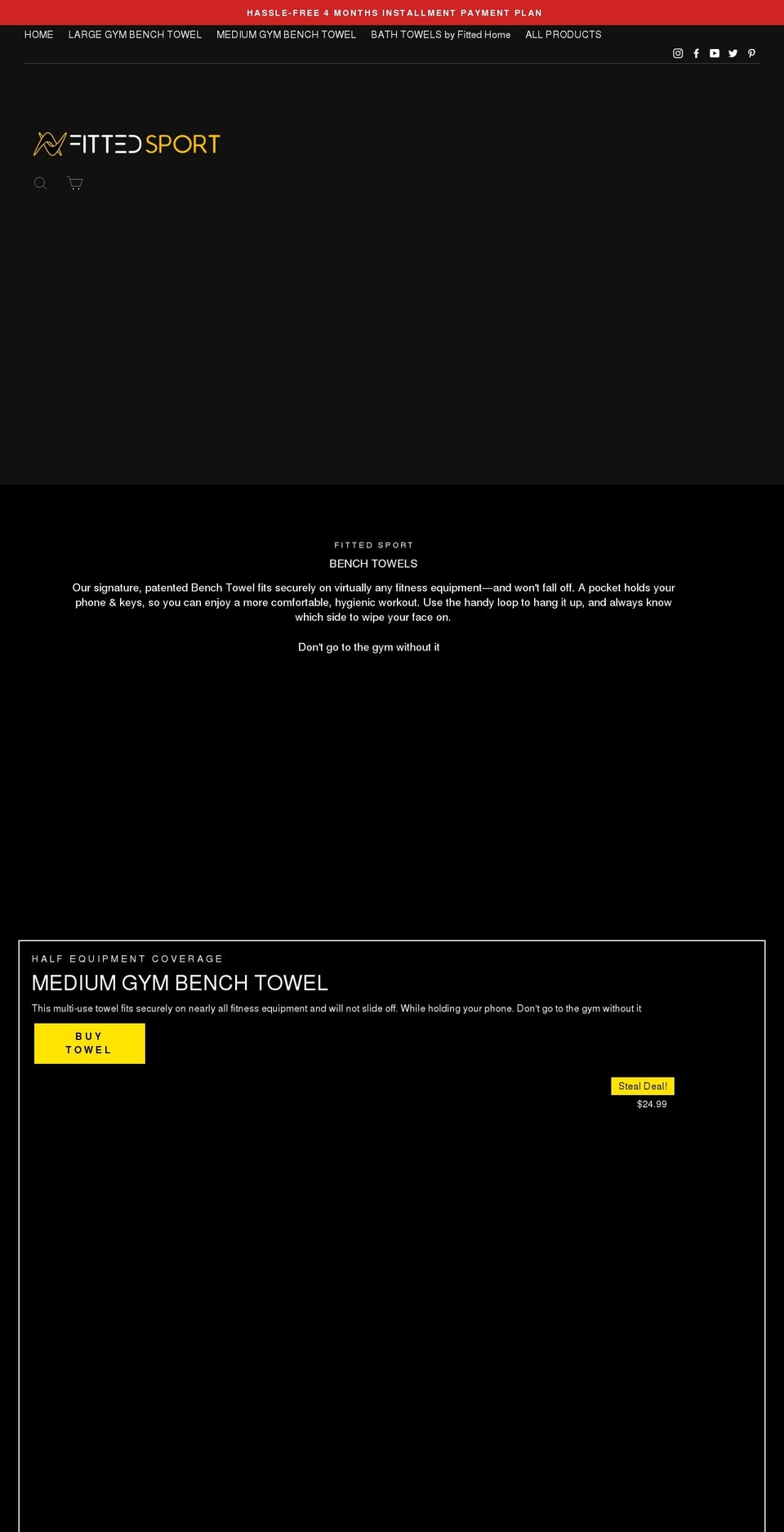 fittedsport.com shopify website screenshot