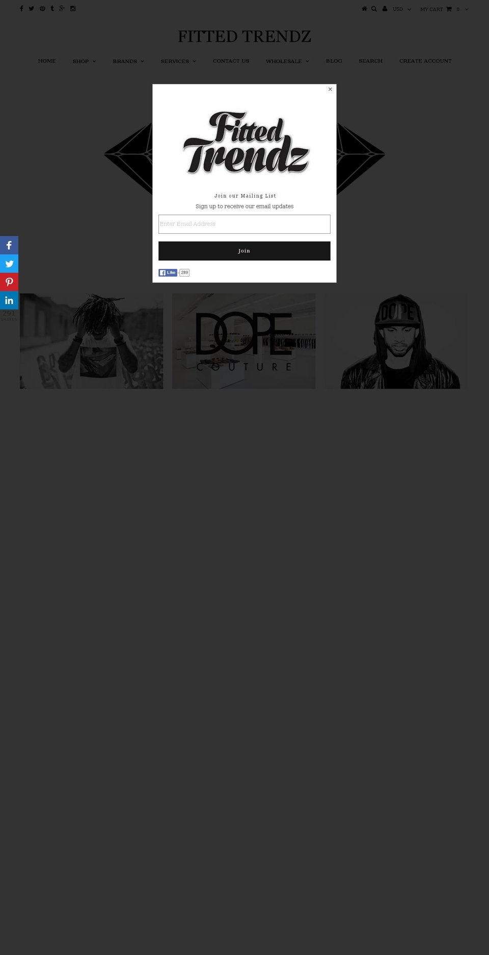 fittedtrendz.com shopify website screenshot