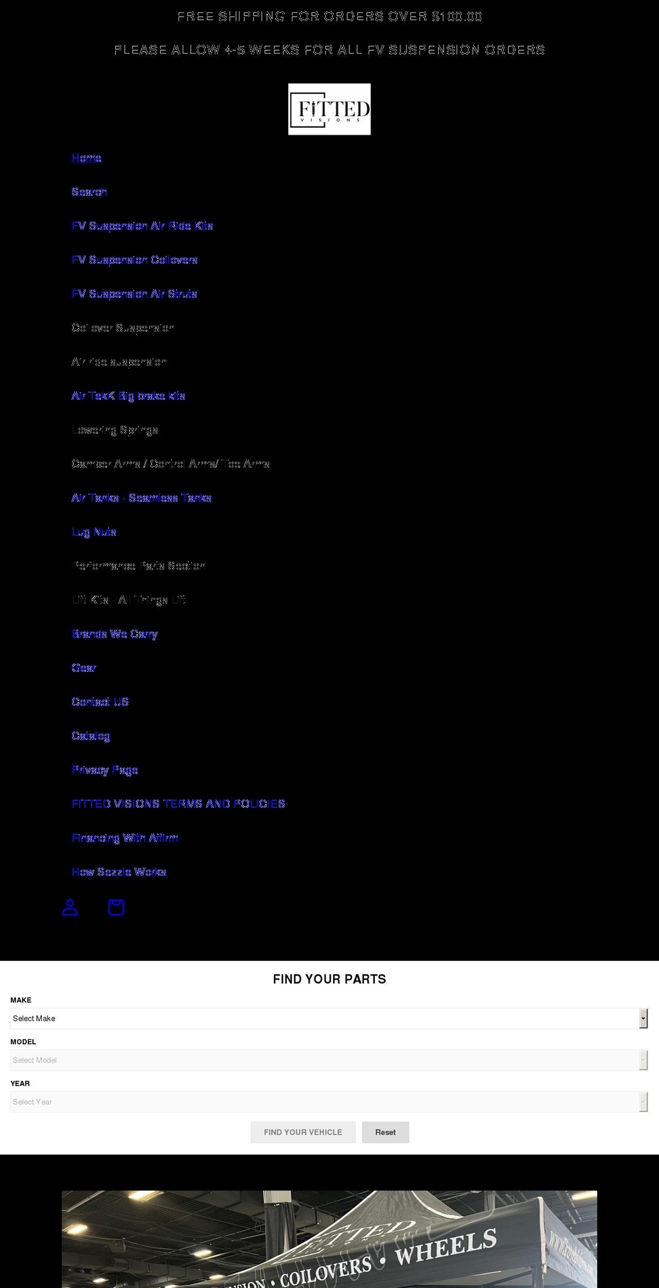 fittedvisions.com shopify website screenshot