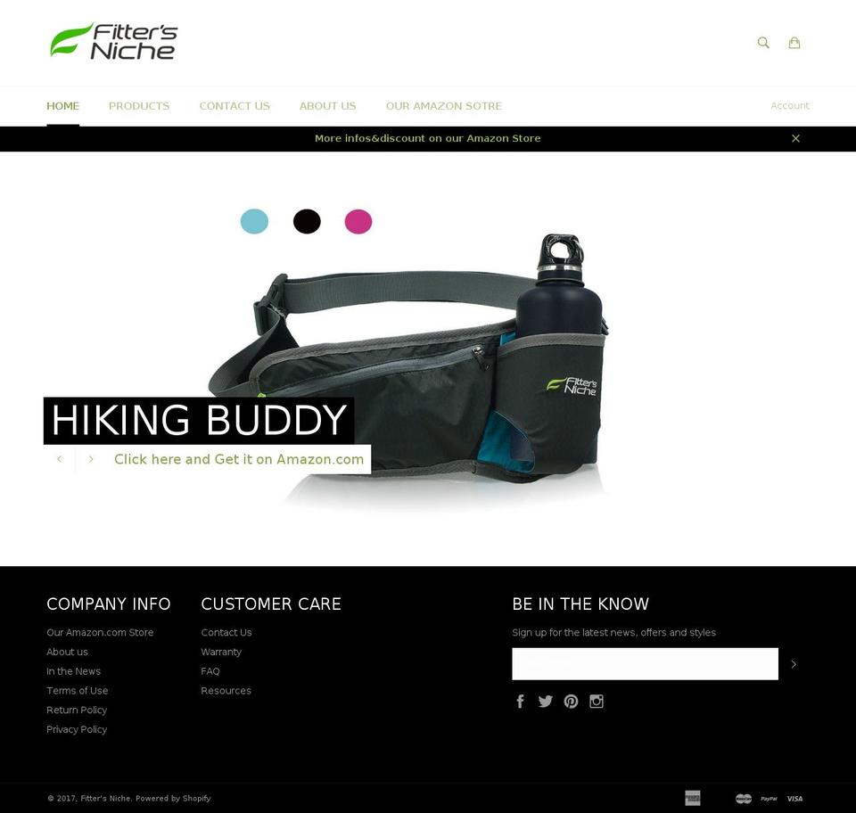 fittersniche.com shopify website screenshot