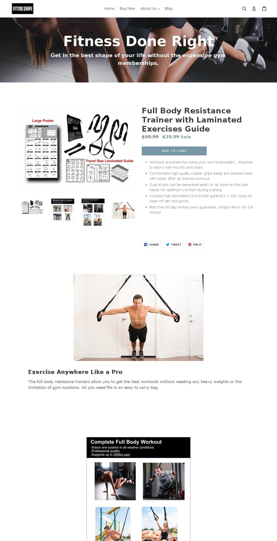 fittingshape.com — Shopify storefront screenshot